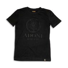 ADONI MMVII Premium Stretch Cotton. 95% Cotton 5% Elastane Straight Hem Tagless Slim Fit Crew Neck Line Machine Wash. Embossed ADONI MMVII 12" Logo. Black Excellence, Slim Fit Shirt, Hooded Sweater, Stretch Cotton, T Shirt Dress, Workout Shirts, Neck T Shirt, Men's Fashion, Shopping Outfit