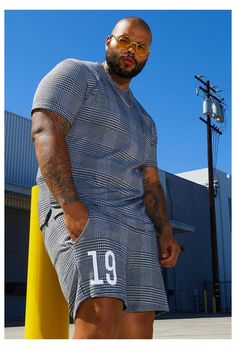 Big Men Summer Fashion, Plus Size Black Men, Big Tall Men Fashion, Big Man Style, Chubby Men Fashion, Large Men Fashion, Outfits For Big Men, Mens Plus Size Fashion, Plus Size Mens Clothing