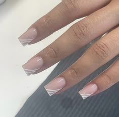 Classy Nails Short, Short Classy Nails, Colourful Acrylic Nails, Length Nails, Nail Aesthetic, Nails Short Square, Natural Acrylic Nails, Cute Short Nails