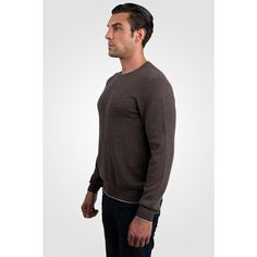 Densely knitted with the world's finest cashmere. This classic 2-ply cashmere v neck sweater is a modern wardrobe staple for men. Super versatile minimalist design, light weight yet extremely cozy. Extra long staple fiber with tight knit ensures long lasting performance. Long sleeves, Ribbed v-neck, ribbed cuffs and hem. Superior softness with easy fit comfort. our famously soft first quality cashmere offers ultra cozy comfort. We travel to the remote mountains of Mongolia to make this sweater w Classic Cashmere Sweater For Business Casual, Classic Brown Wool Tops, Brown Fine Knit Cashmere Sweater, Casual Brown Cashmere Top, Classic Brown Crew Neck Polo Sweater, Classic Brown Polo Sweater With Crew Neck, Classic Brown Merino Wool Top, Casual Brown Cashmere Sweater, Classic Brown Fine Knit Top