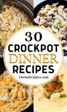 the top 30 crockpot dinner recipes