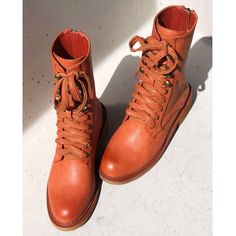 New In Box Brand: Beast Fashion Color: Cognac (Orange) Run True To Size Tts Add An Edgy Twist To Any Outfit With These Durable Combat Boots That Feature A Fierce Look And A Sturdy Sole To Keep You Safe During Any Weather Conditions. Features Unique Faux Leather Stitched Shoe Laces That Come Up To Mid Calf, Rounded Almond Toe And Stacked Wooden Heel. Made With Smooth Faux Vegan Leather In Beautiful Cognac Orange Color With Light Distressed Detail To Give A Little Worn In Look. This Gorgeous Boots Ankle Combat Boots, Gorgeous Boots, Red Clay, Wooden Heel, Fashion Color, Winter Shoes, Moto Boots, Fashion Colours, Weather Conditions