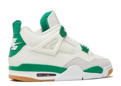 Nike SB X Air Jordan 4 Retro SP 'Pine Green' - Air Jordan - DR5415 103 - sail/pine green/neutral grey/white | Flight Club Jordan 4’s, Red Color Schemes, Jumpman Logo, Retro 4, Jordan 4 Retro, Air Jordan 4, Air Jordan 4 Retro, Air Jordan 3, Pine Green