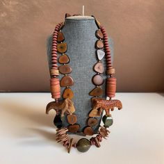 Good condition. There are measurements in the pictures. Chunky statement necklaces. They can be worn together or separately. No markings. 824142 African Necklaces, Wood Animal, Chunky Statement Necklace, African Necklace, Tagua Nuts, Nature Necklace, Chunky Jewelry, Statement Necklaces, Carved Wood