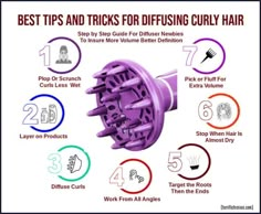 How To Diffuse Your Hair Curly Hair Must Haves Tools, Diffusing Wavy Hair Tips, Diy Curly Layers, Hair Difusser, Curly Hair With Diffuser, Hair Diffuser Tips How To Use, How To Use A Hair Diffuser, Curly Hair Diffuser Tips