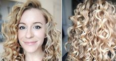 Bouncy Hairstyles, Wavy Hair Tips, Party Hairstyle, Hair Everyday, Wavy Hair Care, Romantic Party, Curly Hair Photos, Blonde Curly Hair, Long Hair Updo