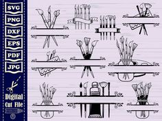 an image of kitchen utensils on the shelf for cooking and baking design elements