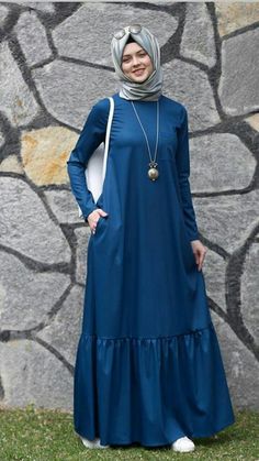 فستان Gamis Simple, Model Gamis, Simple Hijab, Mode Abaya