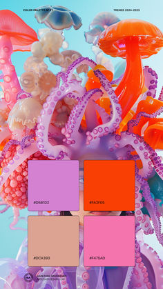 the color scheme for an octopus theme