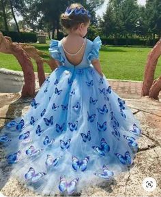 Summer Ball Gown Dresses, Party Dress With Ruffles And Butterfly Shape, Light Blue Sleeveless Birthday Dress, Light Blue Sleeveless Dress For Birthday, Blue Sleeveless Dress With Butterfly Print, Blue Tutu Dress For Summer Pageant, Blue Princess Dress For Summer Pageant, Summer Blue Tutu Dress For Pageant, Blue Summer Princess Dress For Pageants