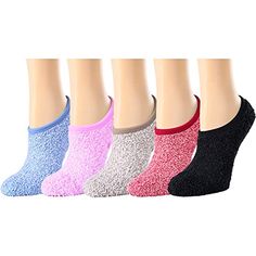 NON-SLIP SOCKSGrippy socks for women. The anti-slip nubs work well, nice thick gripper socks for warmth and safety. The grips on the bottom are great for people on hardwood floors. No squeezing your feet into shoes around the house and your toes are not hurting. Non slip fluffy socks for women elderly.SIZE & PACKINGOne size fits all non skid socks, easy to slip on and off, fits women's shoe size 5-10; Low cut ankle socks; 5 pairs of red, black, pink, blue and grey no show fuzzy socks for wom Thanksgiving Socks, Grippy Socks, Color Socks, Holiday Socks, Non Slip Socks, Comfy Slippers, Fluffy Socks, Fuzzy Socks, Socks For Women