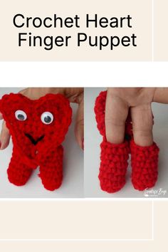 Super cute and easy crochet Valentine, free pattern!