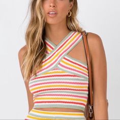 Rhythm Is A Dancer Top - Princess Polly Cute Tank Top With Criss Cross Straps. Size S/M. Tags Still Attached! Best Stretches, Cute Tank Tops, Tops Online, Party Tops, Cross Straps, Pop Fashion, Buy Now Pay Later, New Wave, Princess Polly