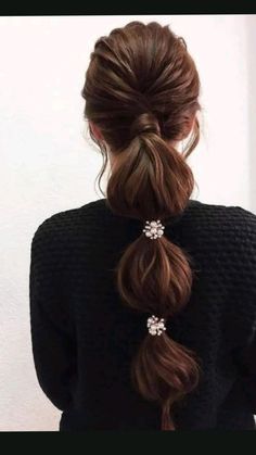 Prom Ponytail Hairstyles, Bubble Ponytail, Long Hair Wedding Styles, Hair Up Styles, Penteado Cabelo Curto, Hairdo For Long Hair, Hair Stylist Life, Wedding Hair And Makeup, Indian Hairstyles