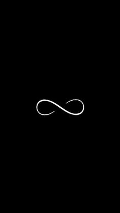 an infinite sign is shown in the dark