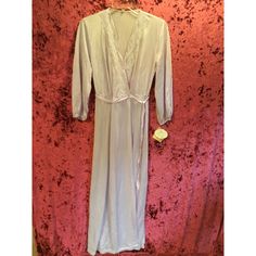 Vintage Nightgown Maxi Dress Kaftan Covercoat Nwt Violet Kayser Medium 1960s Measures Armpit To Armpit 18 Length 55 Spring Evening V-neck Sleepwear, Spring Evening V-neck Nightgown, V-neck Spring Sleepwear, V-neck Evening Sleepwear For Spring, Vintage V-neck Wedding Sleepwear, Vintage V-neck Sleep Dress, Spring V-neck Night Robe, Vintage V-neck Nightgown For Loungewear, Vintage V-neck Nightgown For Spring