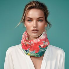 Step into the world of timeless elegance with our Peonies Silk Scarves Collection, where luxury meets versatility in a symphony of design. Each scarf in our collection is more than an accessory—it's a statement, a work of art that gracefully complements any ensemble with a polished, sophisticated flair. Here's why our Peonies Silk Scarves Collection stands out: Pure Indulgence: Fashioned from 100% pure, super luxurious high-end silk habotai, our scarves are a touch of extravagance that you can d Chic Red Silk Scarf For Summer, Luxury Multicolor Scarf For Spring, Luxury Silk Scarf For Spring, Silk Scarf With Floral Print, Elegant Red Scarves For Spring, Chic Floral Print Scarf For Gifts, Chic Floral Print Scarf For Gift, Elegant Red Silk Scarf For Summer, Chic Floral Print Scarf As Gift