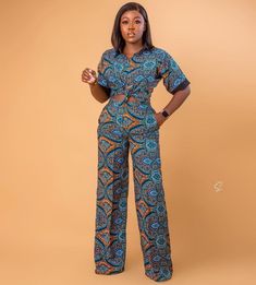 Ankara Trousers, African Print Pants, Ankara Jumpsuit, Latest Ankara Styles, African Fashion Women Clothing, Ankara Style, African Print Fashion Dresses