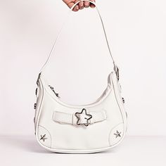 Faster shipping. Better service Y2k Star, Star Decor, Retro Handbags, Trendy Shoulder Bag, White Handbag, Cowgirl Outfits, Small Handbags, Vintage Handbags