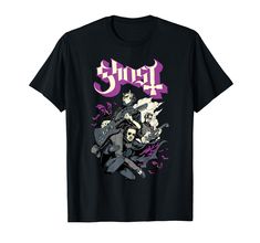 PRICES MAY VARY. Official Ghost Merchandise Ghost T-Shirts for Men, Women, Boys, and Girls; Ghost Apparel; Ghost Hoodies; Ghost Shirts for Adults and Kids Lightweight, Classic fit, Double-needle sleeve and bottom hem Ghost Bc Shirt, Ghost Band Shirt, Ghost Shirts, Ghost Band, Diy Shorts, Long Coat Women, Ghost Shirt, Aesthetic Fashion, Diy Design