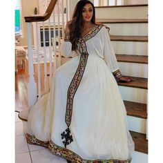 Simple Habesha Dress Ethiopian Traditional Dress Handwoven Habesha Libs Modern Habesha Kemis Eritrean Dress ሀበሻ ቀሚስ ሀበሻ ልብስ Eid Long Sleeve Dresses With Woven Motifs, Traditional Long Sleeve Maxi Dress For Transitional Season, Traditional Long Sleeve Transitional Maxi Dress, Traditional Cotton V-neck Dress, Floor-length Cotton Dress For Eid, Bohemian Long Sleeve Maxi Dress For Transitional Season, Traditional Beige Floor-length Dress, Traditional Cotton Maxi Dress For Eid, Long Cotton Dresses For Eid