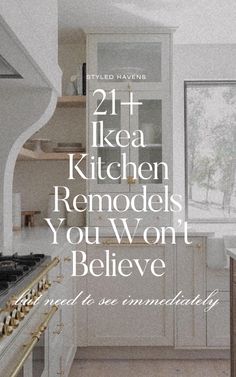 Planning a kitchen remodel or kitchen makeover and looking for modern kitchen ideas? Peek inside into these AMAZING Ikea custom kitchen spaces - the ikea kitchen remodel designs of our DREAMS! Learn where to buy custom fronts for the Ikea cabinets (IT'S NOT IKEA!) and get serious kitchen decor inspo!