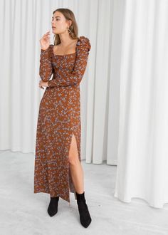 Autumn Elegance: The Ultimate Guide to Fall Dresses 2024 Floral Dress Outfits, Fall Floral Dress, Vintage Floral Dress, Casual Summer Dresses, Mode Inspiration, Looks Vintage, Classy Dress, Floral Maxi, Outfits Casuales