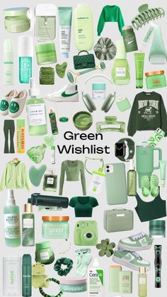 the green wishlist is full of all kinds of items