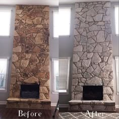 Stone Fireplace Remodel, Fireplace Makeover Ideas, Stone Fireplace Mantel