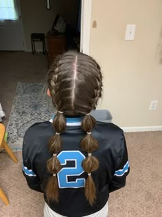 Bubble Braid Softball, Cute Softball Hairstyles Easy, Softball Hairstyles Easy, Hairstyles For Softball, Easy Softball Hairstyles, Cute Softball Hairstyles, Football Hairstyles, Cute Volleyball Hairstyles, Cute Sporty Hairstyles