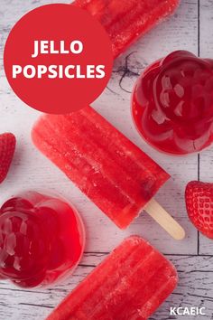 Red Jello popsicles with Red molded Jello. Homemade Jello Popsicles, Low Carb Popsicles, Jello Hacks, Jelly Popsicles, Popsicle Desserts, Jello Popsicles, Jello Pudding Pops, Ice Creame