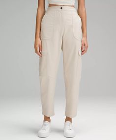 Michelle Yeoh, Lululemon Pants, Cargo Pocket, High Rise Pants, Lululemon Women, Knitted Tank Top, Knit Tanks, Cropped Pants, Trousers Women