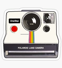 the polaroid land camera sticker