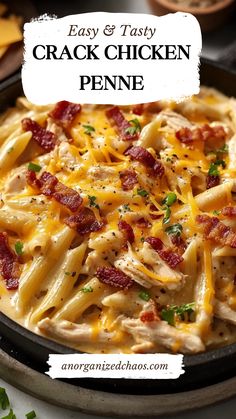 Crack Chicken Penne Cracked Chicken Penne Pasta, Easy To Make Casseroles, Creamy Chicken Casserole Noodles, Pasta And Canned Chicken Recipes, Zesty Chicken Pasta, Easy Dinner Ideas For Guests, Chicken Kiev Pasta, Weeknight Dinner Ideas Crockpot, Cream Cheese Supper Recipes