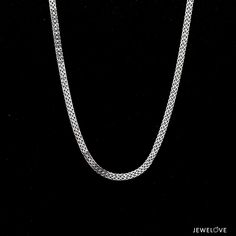 Platinum Chain by Jewelove Unisex Platinum Chain for Men & Women Crafted in Platinum. The  is made in 95% pure platinum and hallmarked with Pt 950 for platinum purity. Metal : Platinum Platinum Purity : 95% Purity Mark : Pt 950 Finishing : Hi-polish Width : 2.25mm Length : 16 / 18 / 20 / 22 / 24 / 26 / 28 inches (as selected above) Estimated Platinum Weight : 6.67 grams (in 18 inches) / 9.5 grams in 20 inches Certificate of Authenticity : Platinum Guild International Timeless Silver Chain Necklace For Anniversary, Classic Stainless Steel Wheat Chain Jewelry, Classic Sterling Silver Diamond Cut Chain Necklace, Classic White Gold Jewelry With Wheat Chain, Silver Box Chain Necklace For Anniversary, Classic Silver Jewelry With Solid Link Construction, Classic Silver Wheat Chain Necklace, Classic Engraved Round Chain Necklace, Classic Silver Jewelry With Wheat Chain