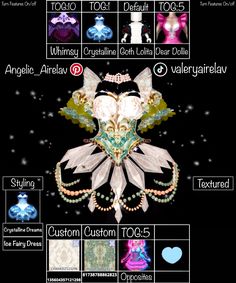 an info sheet showing the different types of couturets and their meaningss