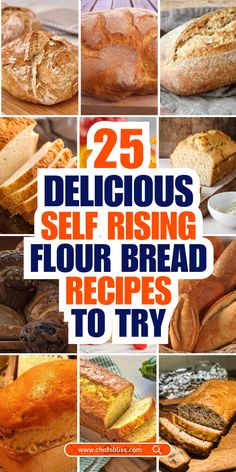 Self-rising flour is a time-saving ingredient that can take your bread-making game to the next level. With baking powder and salt already mixed into the flour, it makes for a quicker and easier dough, perfect for those moments when you crave fresh bread without the time commitment. Self-rising flour yields light, fluffy, and flavorful bread with less effort, whether you're making classic loaves, rolls, or quick bread variations. In this article, we’ve rounded up 25+ self-rising flour bread recipes, from simple everyday loaves to creative twists that will satisfy every taste. Uses For Bread Flour, Easy Bread Recipes No Rise, 5 Ingredient Bread Recipe, Greek Yogurt And Self Rising Flour, Homemade Bread Self Rising Flour, Bread Recipes Using Self Rising Flour, Zucchini Bread With Self Rising Flour, Self Rising Flour Recipes Bread No Yeast, Self Rising Bread Recipes