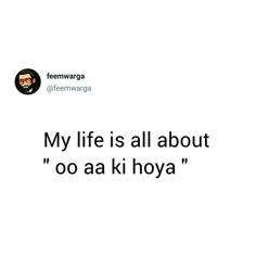 an image of a man with glasses on his face and the words, my life is all about ooa aki hoya