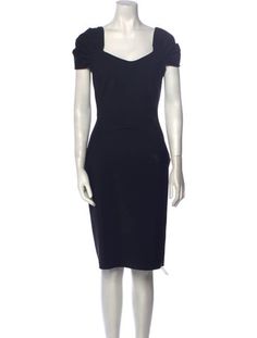 Chiara Boni Sheath DressBlackShort Sleeve with Square NecklineDesigner Fit: Dresses by Chiara Boni are typically designed for a slim fit. Chiari Boni La Petite Robe, Chiara Boni La Petite Robe Dress, Chiara Boni, Square Necklines, Knee Length Dress, Square Neckline, Dress Length, Knee Length, Dress Outfits