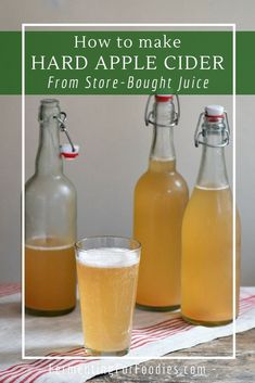 how to make hard apple cider from store bought juice