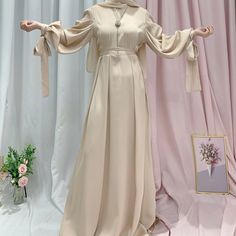 Brand Name: NoritreeDepartment Name: AdultStyle: CasualOrigin: CN(Origin)CN: AnhuiFabric Type: GrosgrainMaterial: AcetateDecoration: BeltItem Type: ABAYAModel Number: WY715 Satin Dress Hijab, Lavender Abaya, Eid Traditional Floor-length Abaya, Elegant Luxury Purple Abaya, Luxury Pink Floor-length Abaya, Purple Floor-length Abaya, Modest Activewear, Full Coverage Swimsuit, Solid Maxi Dress