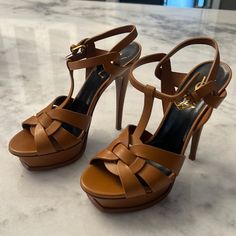 Camel Color Saint Laurent Shoes. Worn Once. Perfect Condition. Saint Laurent Shoes, Camel Color, Camel, Saint Laurent, Women Shoes, Color