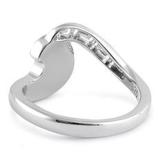 Top of Ring Height: 11.6mm

Top of Ring Width: 20.2mm

Band Width: 2.6mm

Shank Width: 2.6mm


Metal: 925 Sterling Silver

Plating: Rhodium plated

Finish: High Polish Polished Finish Open Promise Ring, Sterling Silver Open Ring With Shiny Finish, Silver Open Ring Heart Diamond Ring, Silver Diamond Open Heart Ring, Silver Diamond Heart Ring With Open Design, Silver Open Ring With Shiny Finish, White Gold Ring With Shiny Finish, Silver Cubic Zirconia Bypass Ring With Round Cut, Cubic Zirconia Ring With Polished Round Band