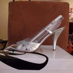 Silver Dress Sandal/Heel Silver Dress, Shoes Color, Nine West Shoes, Dress Sandals, Nine West, Shoes Women Heels, Sandals Heels, Shoes Heels, Women Shoes