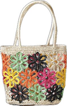 Casual Flower Shaped Shoulder Bag For Summer, Beige Flower-shaped Shoulder Bag For Beach, Trendy Flower-shaped Beach Bag, Trendy Flower Shaped Bag For Beach, Spring Beach Shoulder Bag With Flower Shape, Casual Multicolor Flower-shaped Bag, Casual Multicolor Flower-shaped Shoulder Bag, Flower Shaped Shoulder Bag For Vacation, Handwoven Multicolor Spring Bag