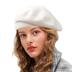 PRICES MAY VARY. Top of The Line Material: This women's beret hat is made of 20% premium cashmere and acrylic. Very smooth and soft to wear and keep warm. Reversible Design: "Reversible" means two sides of the hat is wearable so that you will have two types of hat while only spend for a single item. One Size Fit Most: Measures 11 inches across, Stretchable and lying flat, conveniently match any outfit in your wardrobe in winter,fall and spring Easy To Clean: This French hat can be hand-washed wh Barret Hat, French Hat, French Beret Hat, Beret Hats, French Beret, Military Hat, Wool Berets, Beret Hat, Berets