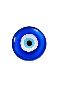 an evil eyeball floating in the air