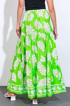 An exquisite woven maxi skirt, adorned with beautiful prints and a comfortable elasticized waistband.. Matching top IT12879Details:Self : 100% CottonSize & Fit- Model is 5`9" And Wearing Size Small- Measurements Taken From Size Small- Approx. Length: 41" Beautiful Prints, Green Skirt, Matching Top, Trinidad And Tobago, Maxi Skirt, Fitness Models, Skirt, Band, Green