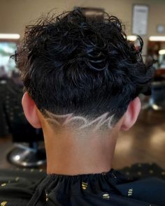 Curly Hair Taper, Undercut Hair Designs, Hair Designs For Men