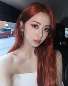 Yunjin Le Sserafim Makeup Yunjin Kim, Huh Yunjin, Orange Hair, I Love Girls, Kpop Girl Groups, Instagram Update